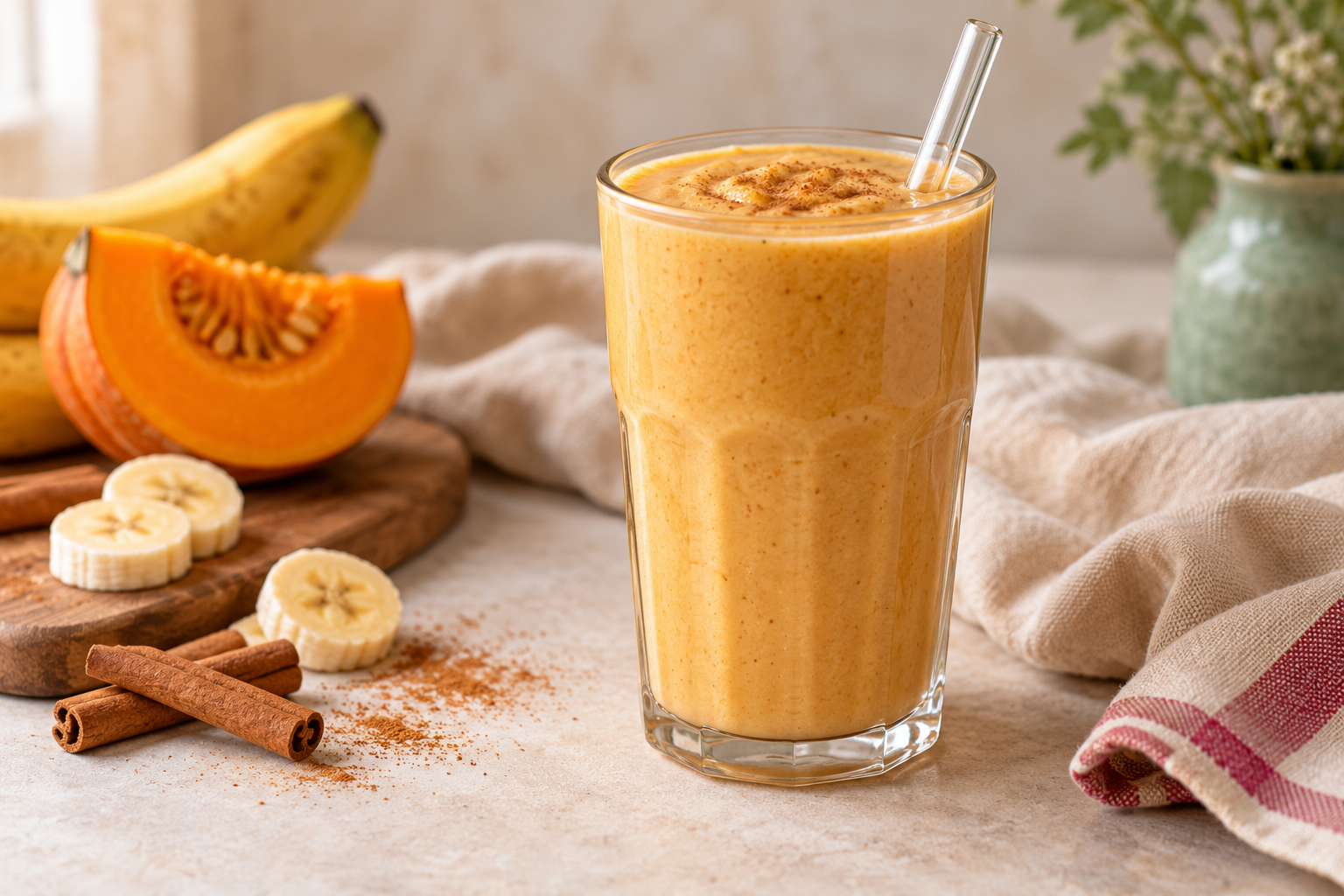 Creamy Pumpkin Banana Smoothie (5-Minute Recipe)